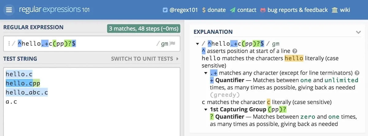 regex